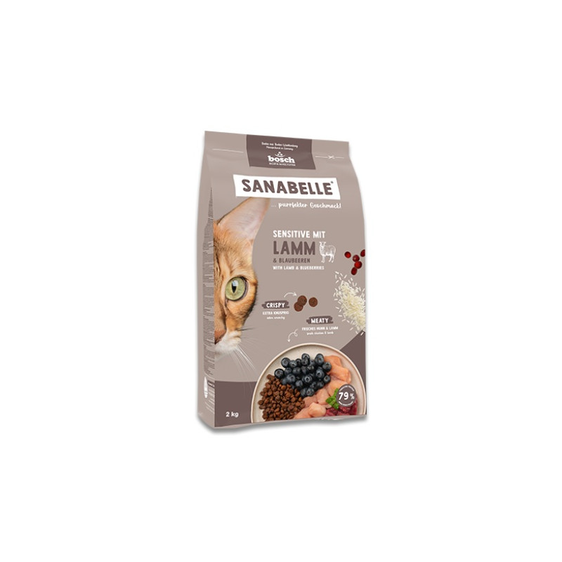 Sanabelle Adult Sensitive Lamb z jagnieciną 2kg - All4Animals