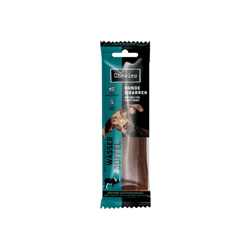 Chewies Hundezigarren Wasserbuffel - bawół wodny 75g - All4Animals