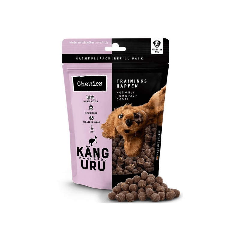 Chewies Trainings-Happen Kangur monobiałkowe, bezzbożowe 175g - All4Animals