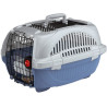Ferplast Atlas Deluxe 20 Open - transporter z otwieranym sufitem srebrno-niebieski - All4Animals
