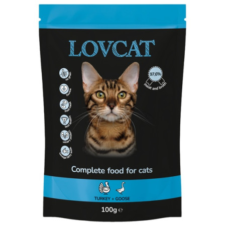 Lovcat Best Turkey & Goose saszetka 100g - All4Animals