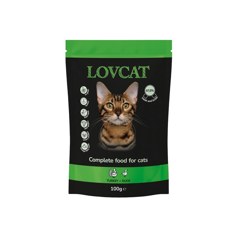 Lovcat Best Turkey & Duck saszetka 100g - All4Animals