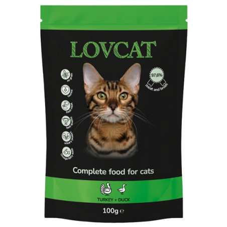 Lovcat Best Turkey & Duck saszetka 100g - All4Animals