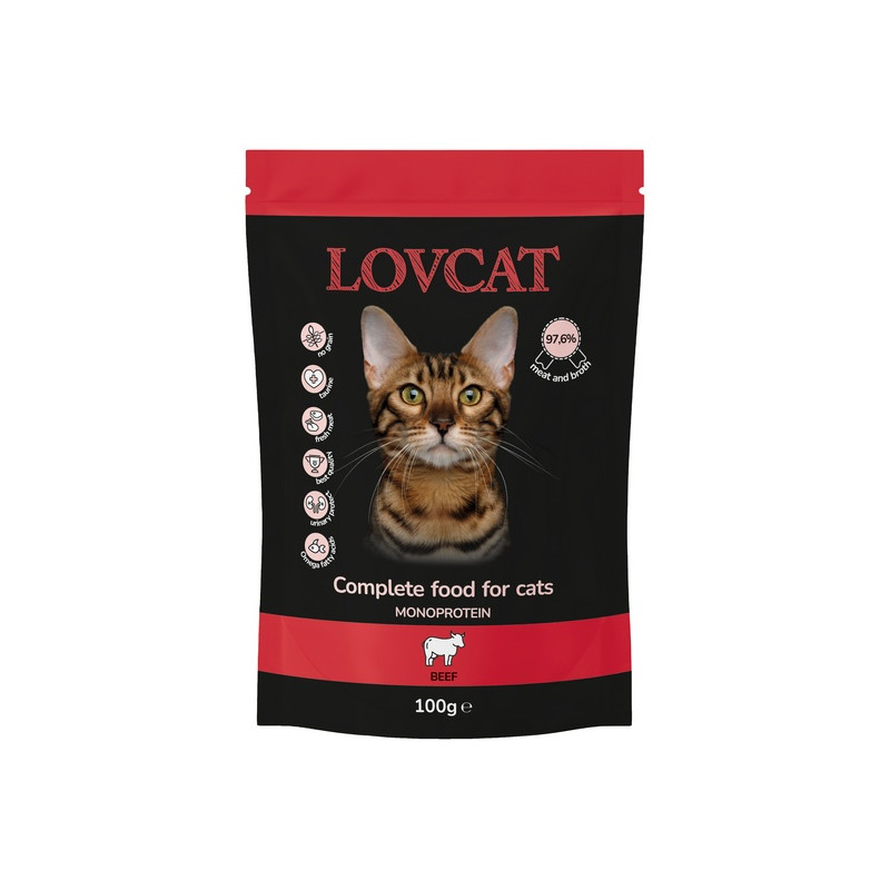 Lovcat Pure Beef saszetka 100g - All4Animals