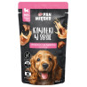 Pan Mięsko Karma mokra dla psa - Puppy cielęcina z przepiórką kawałki w sosie saszetka 150g - All4Animals