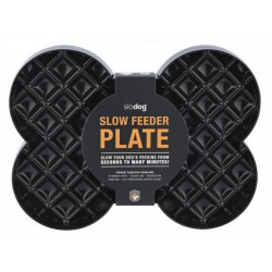 SloDog Slow Feeder Plate Miska spowalniająca duża kość czarna - All4Animals