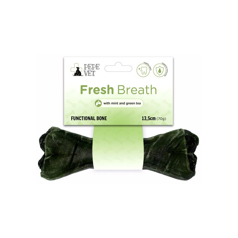 Paka Zwierzaka PEPE VET Kość funkcjonalna Fresh Breath 13,5cm - All4Animals