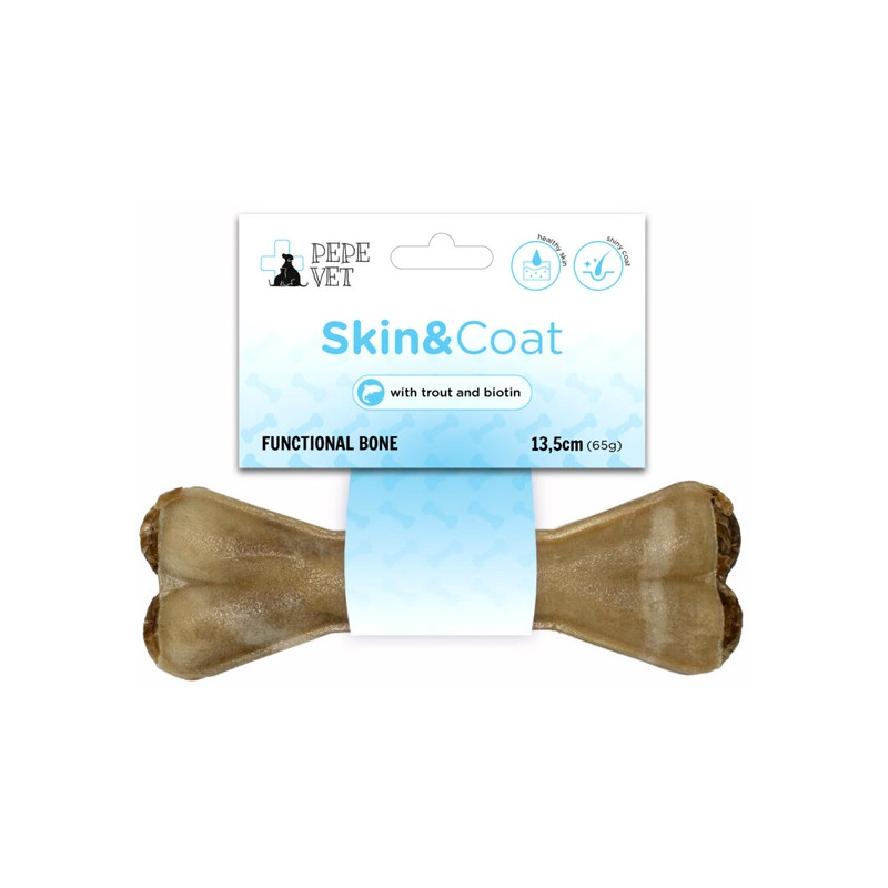 Paka Zwierzaka PEPE VET Kość funkcjonalna Skin & Coat 13,5cm - All4Animals