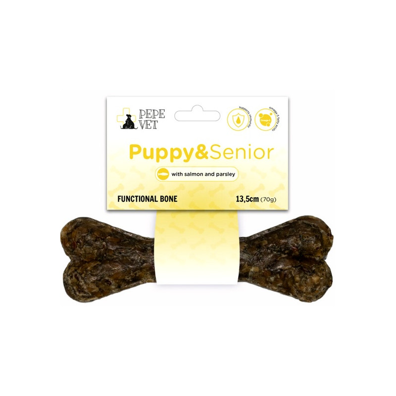 Paka Zwierzaka PEPE VET Kość funkcjonalna Puppy & Senior 13,5cm - All4Animals