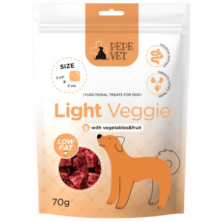 Paka Zwierzaka PEPE VET Przysmak funkcjonalny Light Veggie 70g - All4Animals