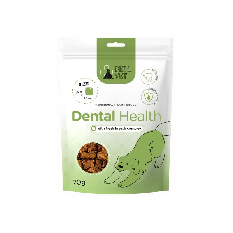 Paka Zwierzaka PEPE VET Przysmak funkcjonalny Dental Health 70g - All4Animals