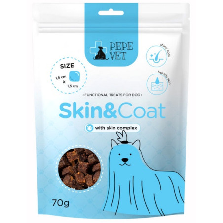 Paka Zwierzaka PEPE VET Przysmak funkcjonalny Skin & Coat 70g - All4Animals