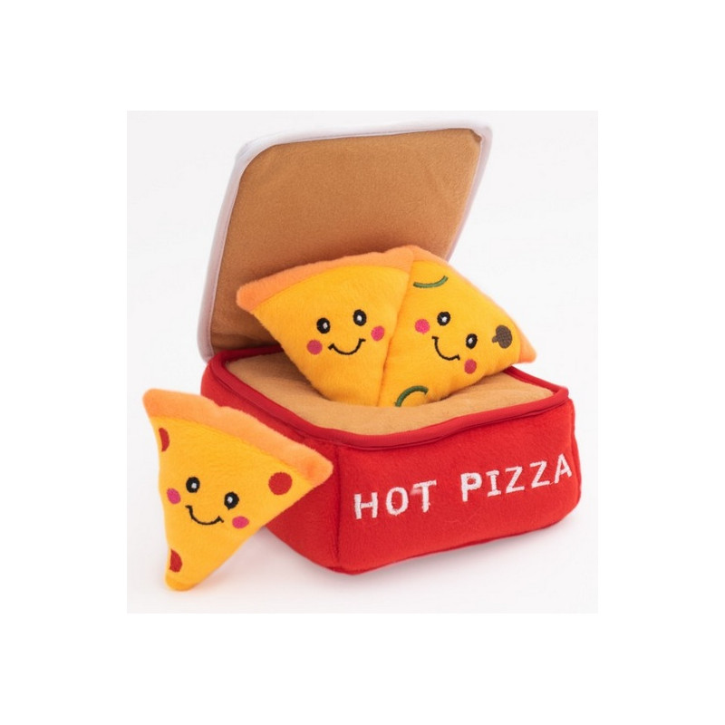 ZippyPaws Pluszowa norka dla psa Pudełko Pizzy - All4Animals