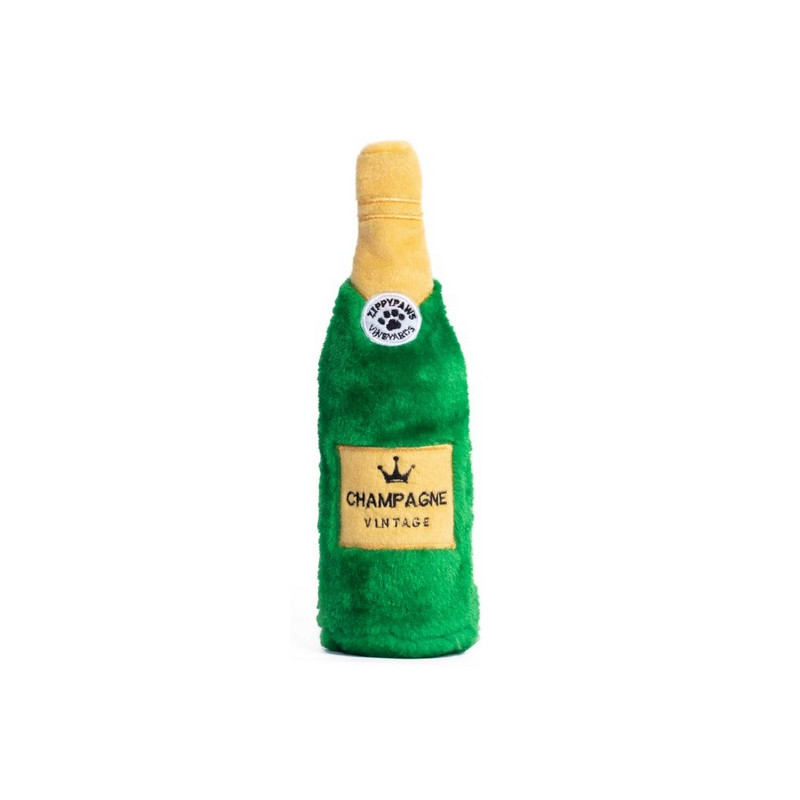 ZippyPaws Pluszowa trzaskająca butelka Champagne - All4Animals