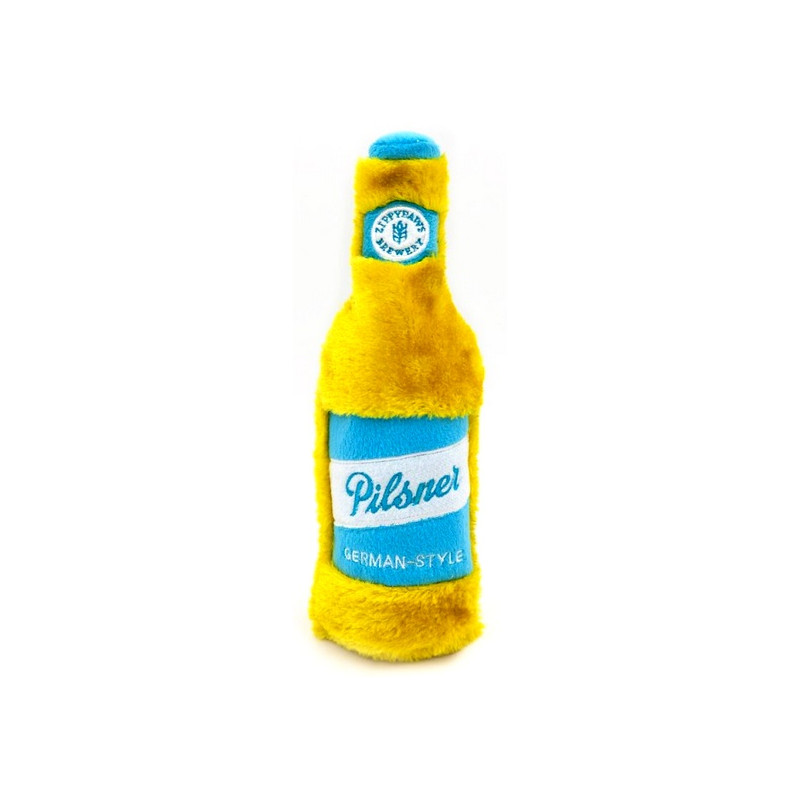 ZippyPaws Pluszowa trzaskająca butelka Pilsner - All4Animals