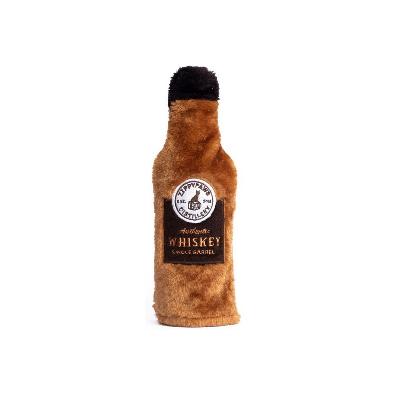 ZippyPaws Pluszowa trzaskająca butelka Whiskey - All4Animals