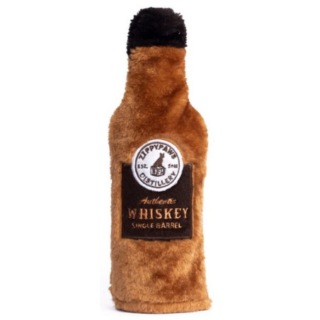 ZippyPaws Pluszowa trzaskająca butelka Whiskey - All4Animals
