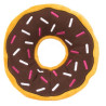 ZippyPaws Pluszowy Donut Jumbo czekoladowy - All4Animals
