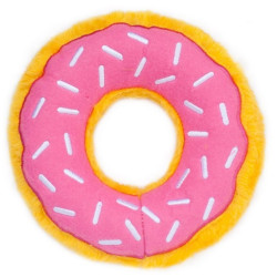ZippyPaws Pluszowy Donut Standard truskawkowy - All4Animals