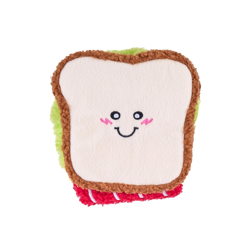 ZippyPaws Pluszowa zabawka dla psa Snufflerz Sandwich - All4Animals