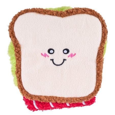 ZippyPaws Pluszowa zabawka dla psa Snufflerz Sandwich - All4Animals