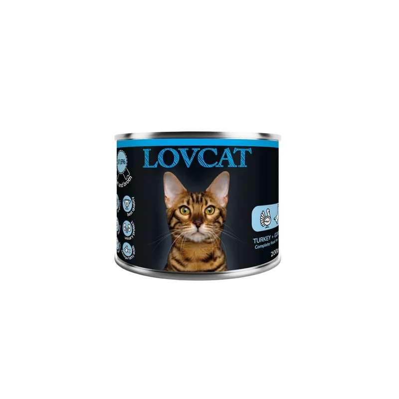 Lovcat Best Turkey & Goose puszka 200g - All4Animals