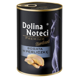 Dolina Noteci Premium Kot Sterilised Bogata w perliczkę puszka 400g - All4Animals