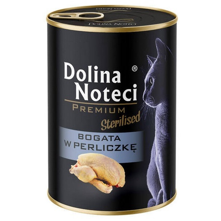 Dolina Noteci Premium Kot Sterilised Bogata w perliczkę puszka 400g - All4Animals
