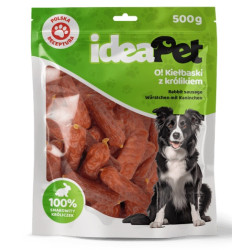 IdeaPet Kiełbaski z królikiem 500g - All4Animals