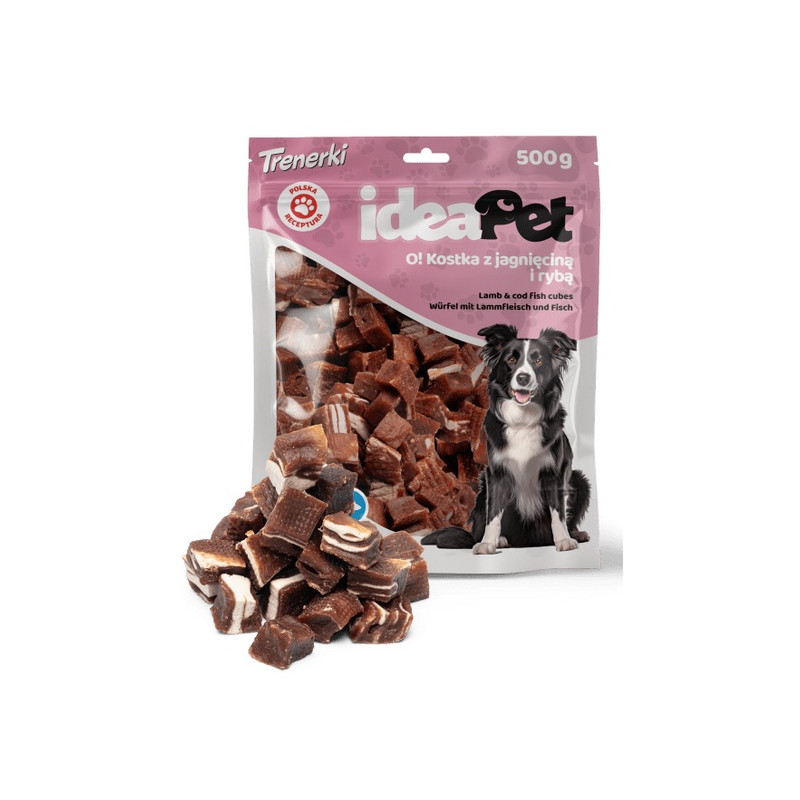 IdeaPet Kostka z jagnięciną i rybą 500g - All4Animals