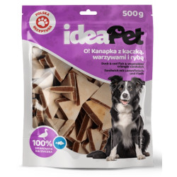 IdeaPet Kanapka z kaczką, warzywami i rybą 500g - All4Animals