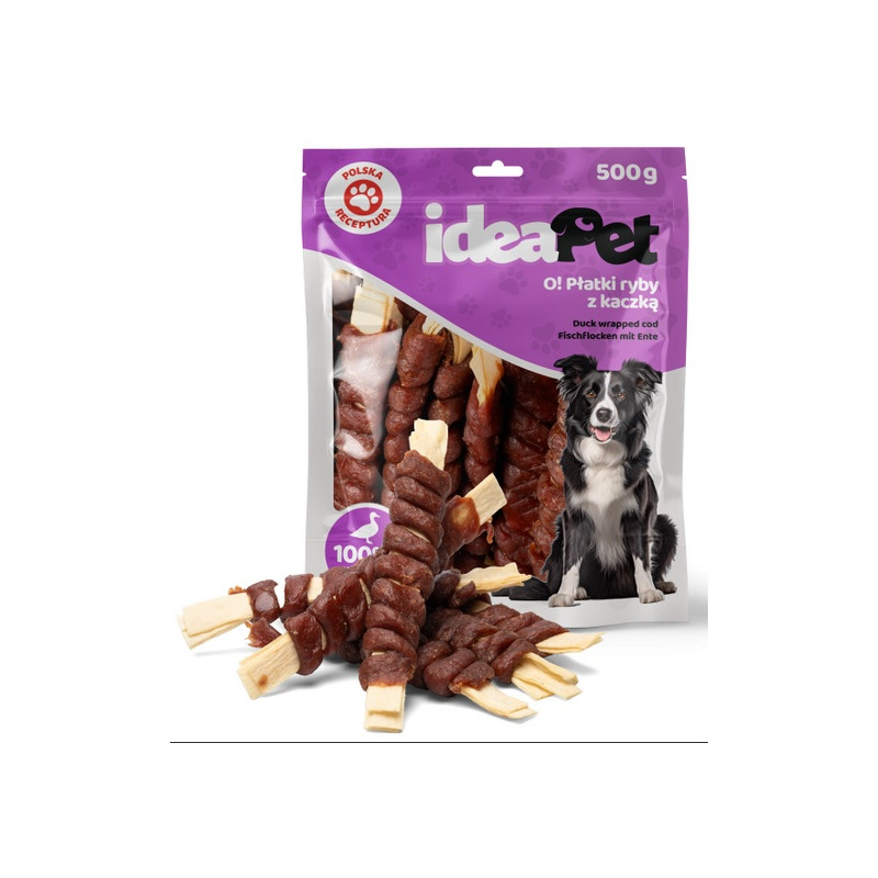 IdeaPet Płatki ryby z kaczką 500g - All4Animals
