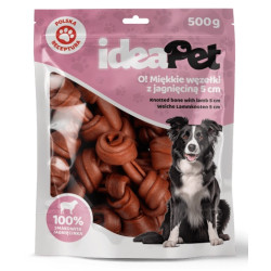 IdeaPet Miękkie węzełki z jagnieciną 5cm 500g - All4Animals