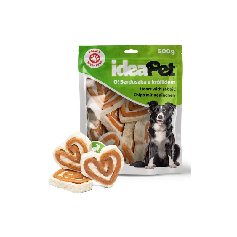 IdeaPet Serduszka królikiem 500g - All4Animals