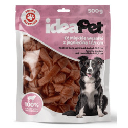 IdeaPet Miękkie węzełki z jagnieciną 12,5cm 500g - All4Animals
