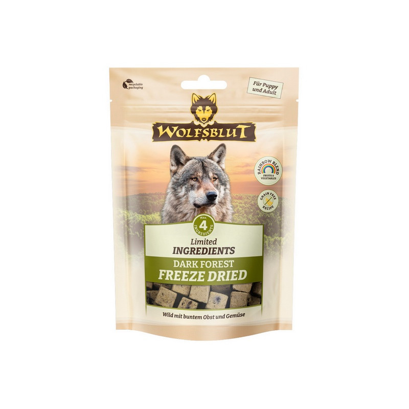 Wolfsblut Dog Limited Ingredients Freeze Dried Dark Forest - dziczyzna 40g - All4Animals