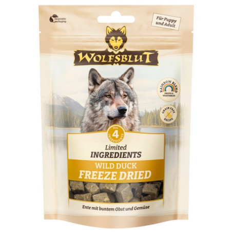 Wolfsblut Dog Limited Ingredients Freeze Dried Wild Duck - dzika kaczka 40g - All4Animals