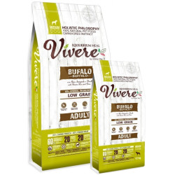 Vivere Dog Medium Adult Buffalo Karma Monobiałkowa z Bawołem 12+3kg - All4Animals
