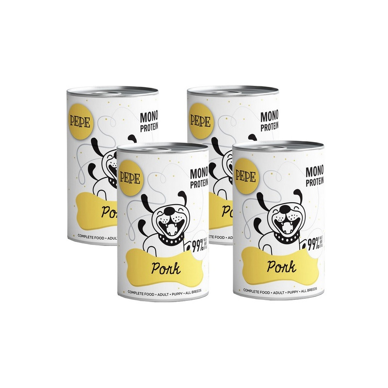 Paka Zwierzaka PEPE Zestaw puszek 3+1 GRATIS - All4Animals