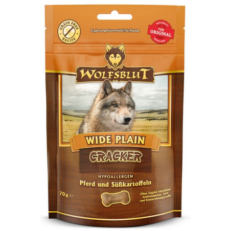 Wolfsblut Dog Cracker Wide Plain - konina i bataty 70g - All4Animals