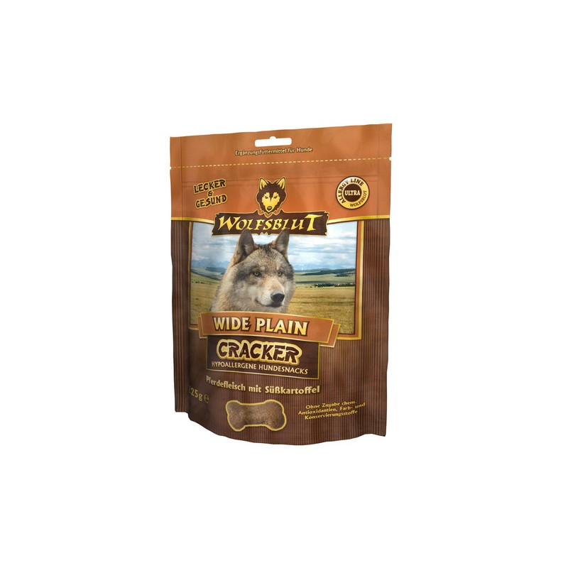 Wolfsblut Dog Cracker Wide Plain - konina i bataty 225g - All4Animals