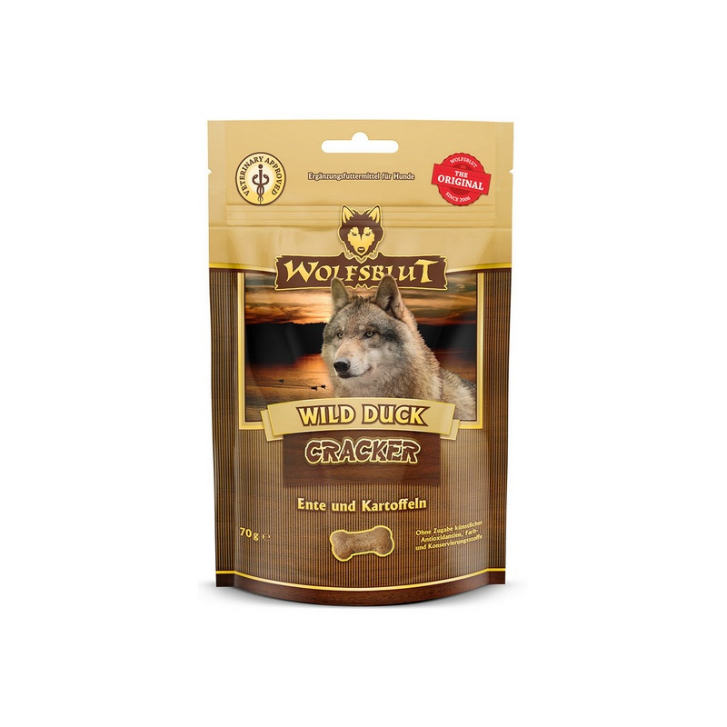 Wolfsblut Dog Cracker Wild Duck - kaczka i bataty 70g - All4Animals