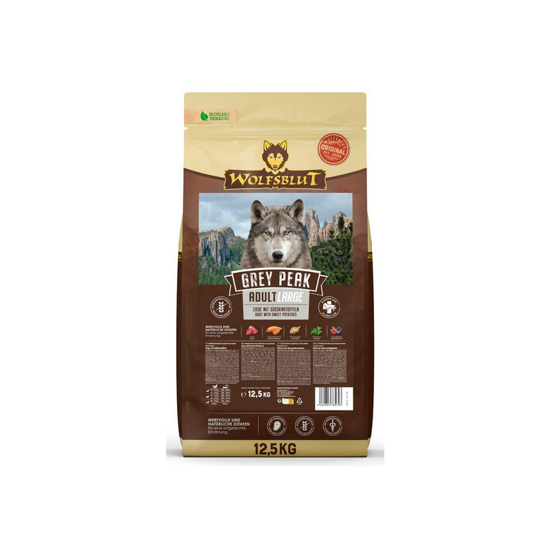Wolfsblut Dog Grey Peak Large - koza i bataty 12,5kg - All4Animals