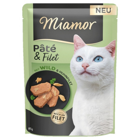 Miamor Pate & Filet Dziczyzna & Kurczak saszetka 85g - All4Animals