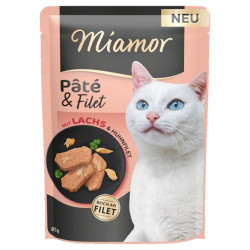 Miamor Pate & Filet Łosoś & Kurczak saszetka 85g - All4Animals