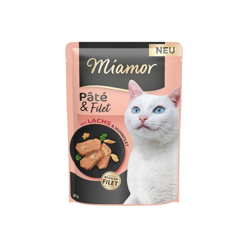 Miamor Pate & Filet Łosoś & Kurczak saszetka 85g - All4Animals