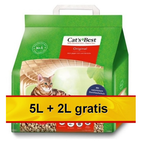 Cat's Best Original 7L / 3kg (5L+2L GRATIS) - All4Animals