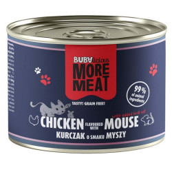BUBAlicious Kot More Meat Duo kurczak i mysz puszka 185g - All4Animals