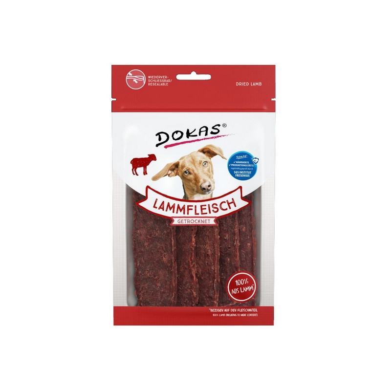 Dokas Pies Paski jagnięcina 70g - All4Animals