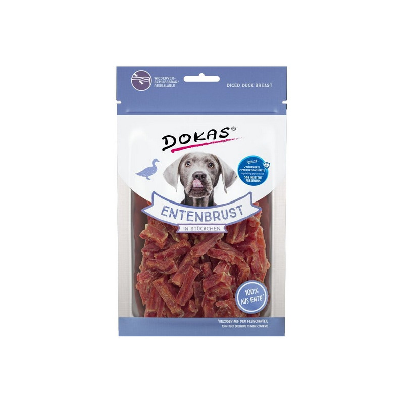 Dokas Pies Mini filet z piersi kaczki 70g - All4Animals